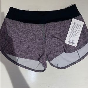 Lululemon Grey Speed Up shorts 4”